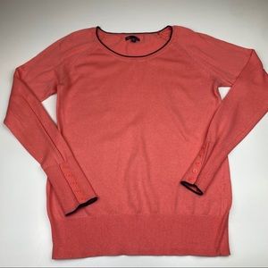 Gap Coral Pink Pop Over Sweater Medium